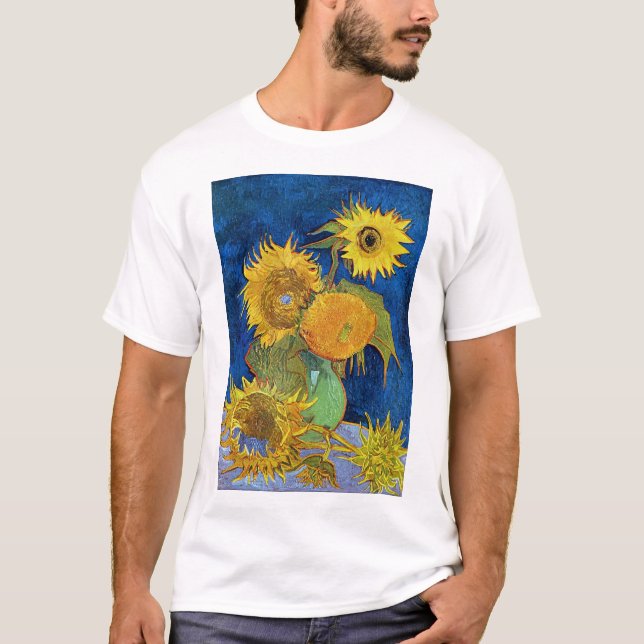 Camiseta Seis girassóis, Van Gogh (Frente)
