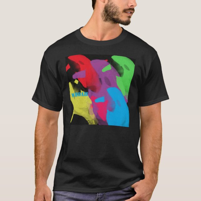 Camiseta seis lamas em seis cores (Frente)