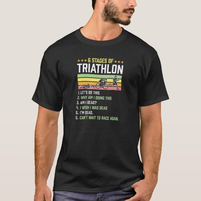 Camiseta Seis Palcos De Triatleta Engraçado Triathlon S (Frente)