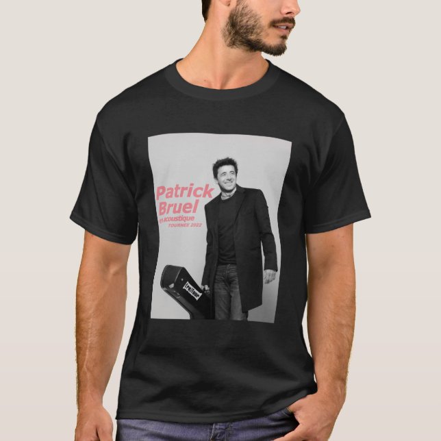 Camiseta seis partes patrick bruel TOURNEE ACOUSTIQUE (Frente)