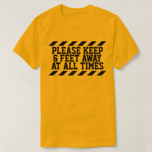 Camiseta Seis Pés de Distanciamento Dupla Face