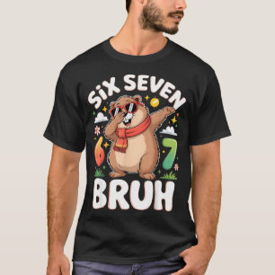 Camiseta Seis Sete 67 Bruh Toupeira Dabbing Engraçado 6 7 M