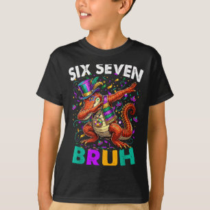 Camiseta Seis Sete 67 Cara Mardi Gras Jacaré Fazendo Dab Je