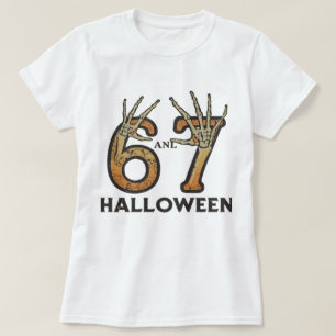 Camiseta Seis Sete 67 Design de Tipografia Minimalista