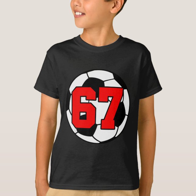 Camiseta Seis Sete 67 Futebol 6 7 Meme Engraçado 6-7 Geraçã (Frente)