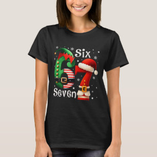 Camiseta Seis Sete 67 Meme 6 7 Elfo Papai Noel Natal Pa Div