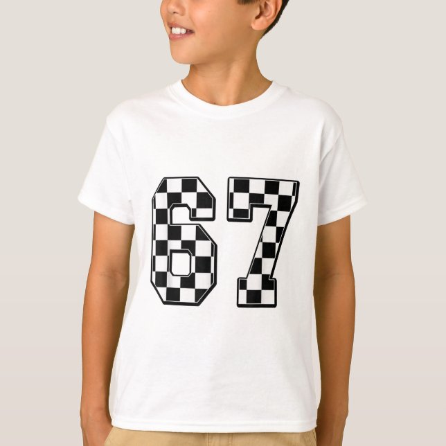 Camiseta Seis Sete 67 Meme Número 67  (Frente)
