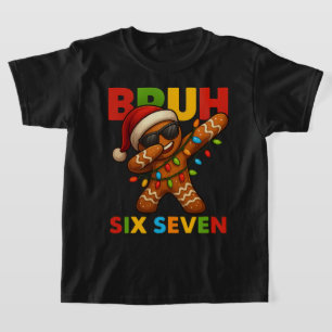 Camiseta SEIS SETE 67 Natal Bruh   Gingerbread Divertido Fa
