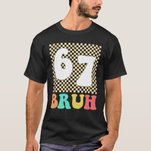 Camiseta Seis Sete 6 7 Bruh Meme Divertido