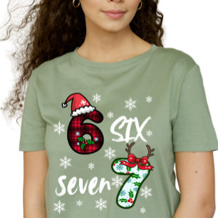 Camiseta Seis Sete 6 7 Geração Alpha Meme Natal