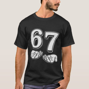 Camiseta Seis Sete 6 7 Meme Geração Alpha Gíria 6 7 Mãos Ma