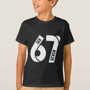 Camiseta Seis Sete 6 7 Meme Número Divertido 67 Vamos Lá Se