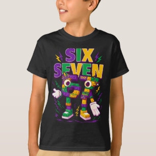 Camiseta Seis Sete Brainrot Italiano Divertido 67 Crianças