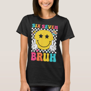 Camiseta Seis Sete Bruh 67 Meme Gen Alpha Gíria 67 Dias De