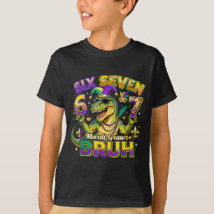 Camiseta Seis Sete Bruh Mardi Gras 67 Jacaré Meme _2