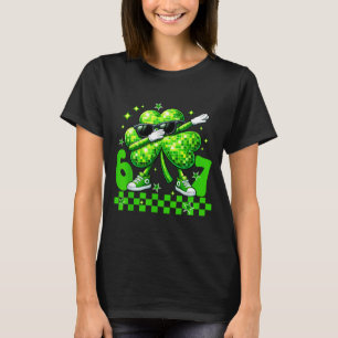Camiseta Seis sete disco shamrock dia de st patricks 67 mem