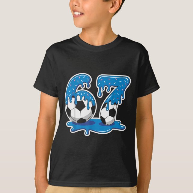 Camiseta Seis Sete Futebol Sorvete Gotejamento Design Engra (Frente)