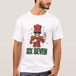 Camiseta Seis Sete Gráfico de Natal Quebra-Nozes