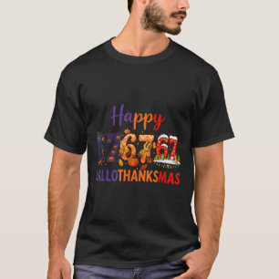 Camiseta Seis Sete Meme 67 Hallothanksmas Dia das Bruxas Na