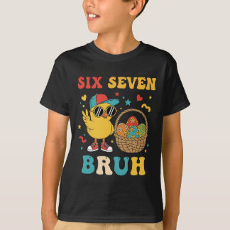 Camiseta Seis-sete meme feliz páscoa 2026