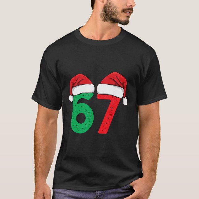 Camiseta Seis Sete Natal 6 7 Meme Natal Engraçado  (Frente)