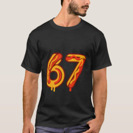 Camiseta Seis Sete Número Meme Correspondente Cachorro-Quen