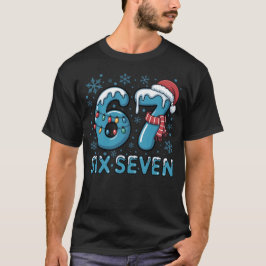 Camiseta Seis Sete Números de Natal Congelados | Festivo Co