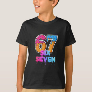 Camiseta Seis Sete Sorvete Drip Geração Alpha Gíria 6 7 Ten