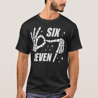 Camiseta Seis Sete Sorvete Gota Gíria Geração Alpha Tendênc