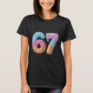 Camiseta Seis Sete Sorvete Pingando Divertido 67 Meme Númer