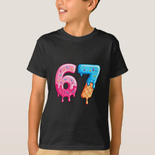 Camiseta Seis Sete Sorvete Pingando Meme Legal 67 Número Di