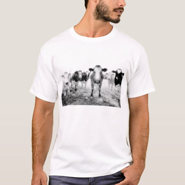 Camiseta Seis vacas irritadas (Frente)