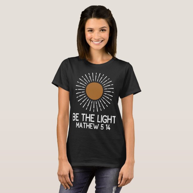 Camiseta Seja a Luz Mathew 5 14 (Frente Completa)