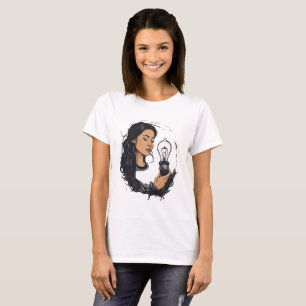 Camiseta Seja a luz no escuro