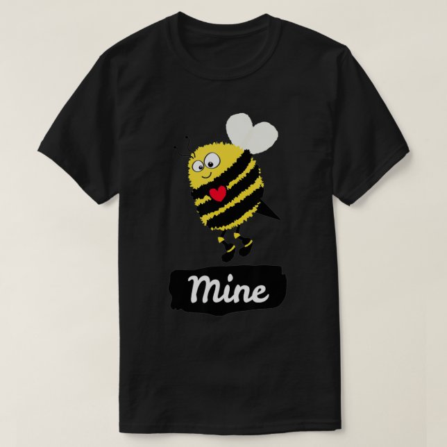 Camiseta Seja a minha abelha engraçada e engraçada Bumblebe (Frente do Design)