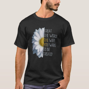Camiseta Seja A Mudança, Salve O Fluxo De Daisagem Ecológic