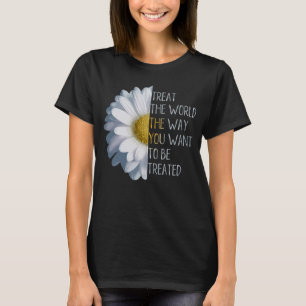 Camiseta Seja A Mudança, Salve O Fluxo De Daisagem Ecológic