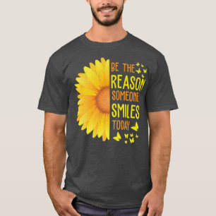 Camiseta Seja A Razão Por Que Alguém Sorri Hoje Inspi De Gi