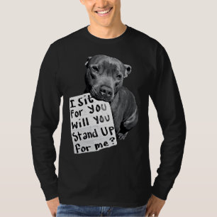 Camiseta Seja A Voz Para Os Pitbulls E Os Resgate