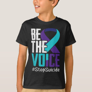 Camiseta Seja A Voz Pare Com a Conscientização Sobre Suicíd