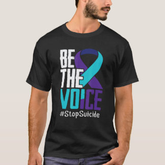 Camiseta Seja a Voz Pare com a Conscientização sobre Suicíd