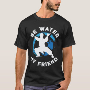 Camiseta Seja Água meu Amigo Aikido Caratê Jiu Jitsu