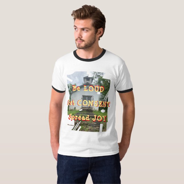 Camiseta Seja alto e consente! (Frente Completa)