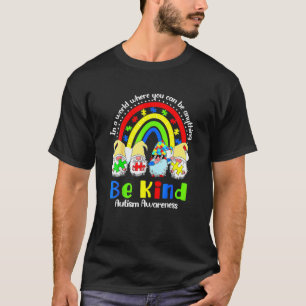 Camiseta Seja Amável Autismo, Mês De Consciência Arco-Íris