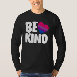 Camiseta Seja Amável Bandeira do Orgulho Bi Divertida Bisse