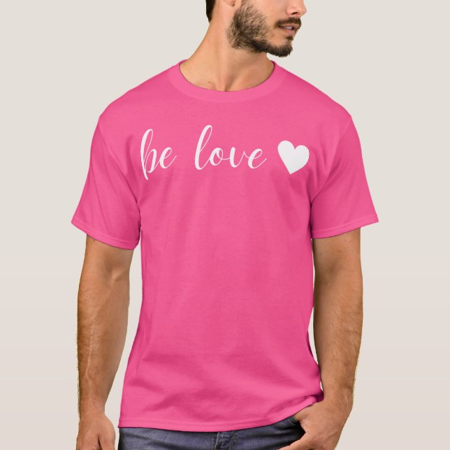 Camiseta Seja Amor Branco Coração amigos (Frente)