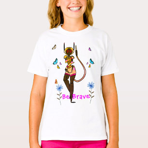 Camiseta Seja Arte Divertida E Corajosa