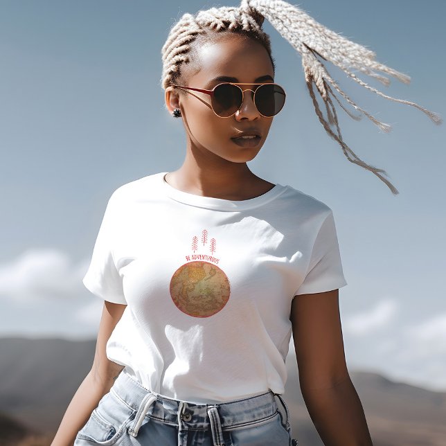 Camiseta Seja aventureiro (Be Adventurous T-Shirt by Kate & Co.)