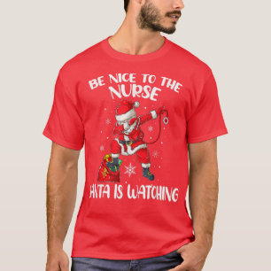Camiseta Seja Bom Para Os Papais noeis De Enfermeira Ver En
