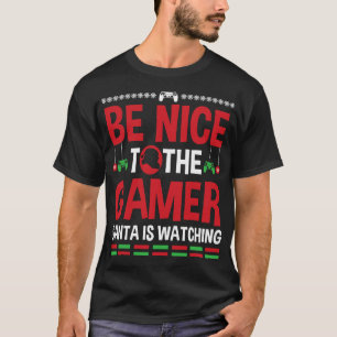 Camiseta Seja Bom Para Os Papais noeis De Jogadores Ver Vid